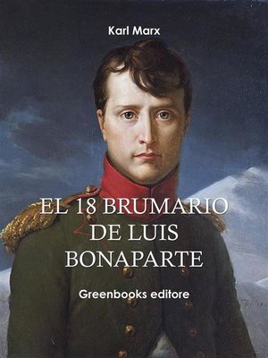 cover image of El 18 Brumario de Luis Bonaparte